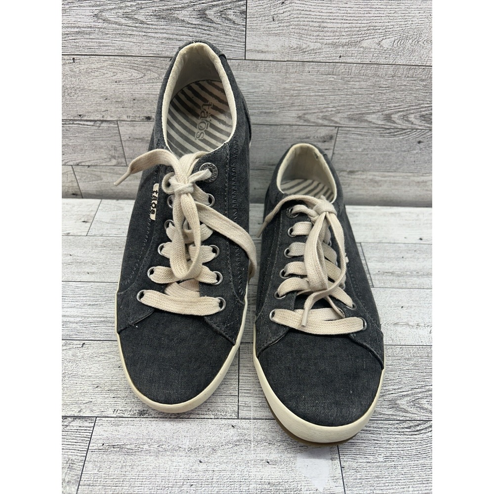 TAOS Star Canvas Sneakers‎ Casual Comfort Lace-Up Fashion Shoes Gray US 7